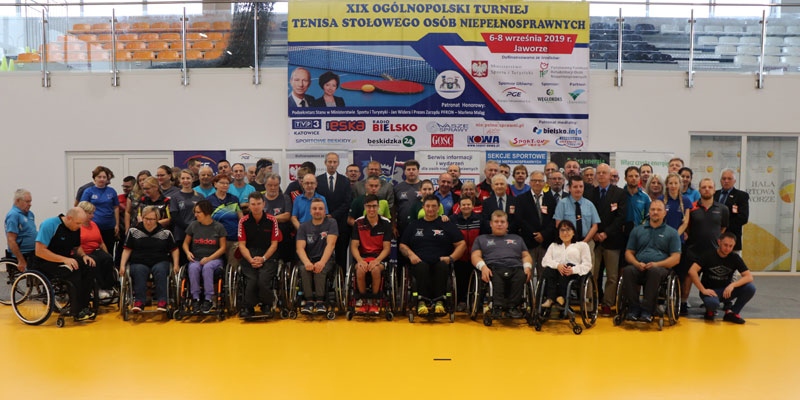 XIX Ogólnopolski Turniej Tenisa Stołowego Osób Niepełnosprawnych - Jaworze 2019