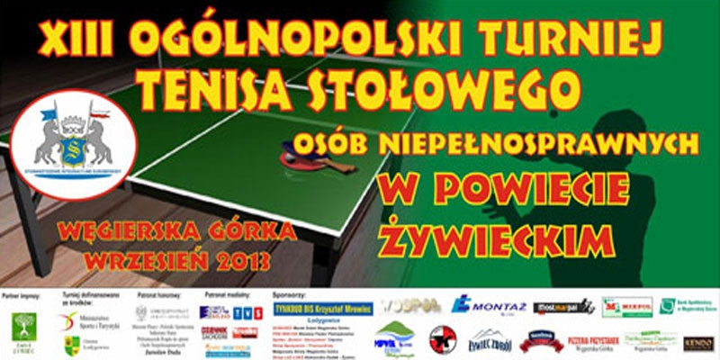 foto:XIII Ogólnopolski Turniej Tenisa Stołowego