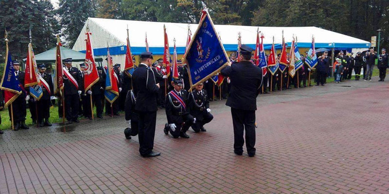 foto:Święty Florianie wspomagaj druhów z OSP Łodygowice...