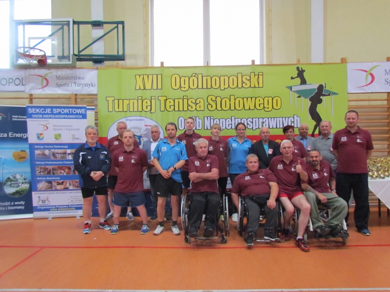 SUKCES  ŁODYGOWIC - XVII OGÓLNOPOLSKI TURNIEJ TENISA STOŁOWEGO OSÓB NIEPEŁNOSPRAWNYCH 