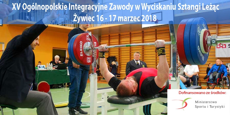 foto:XV Ogólnopolskie Integracyjne Zawody w Wyciskaniu Sztangi Leżąc