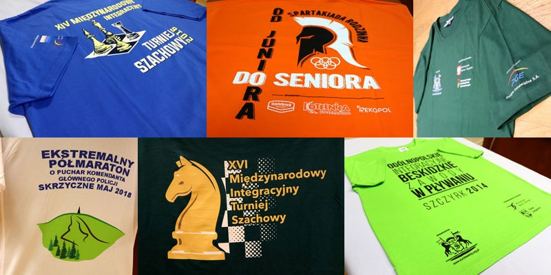 licytacja 40 niepowtarzalnych koszulek.